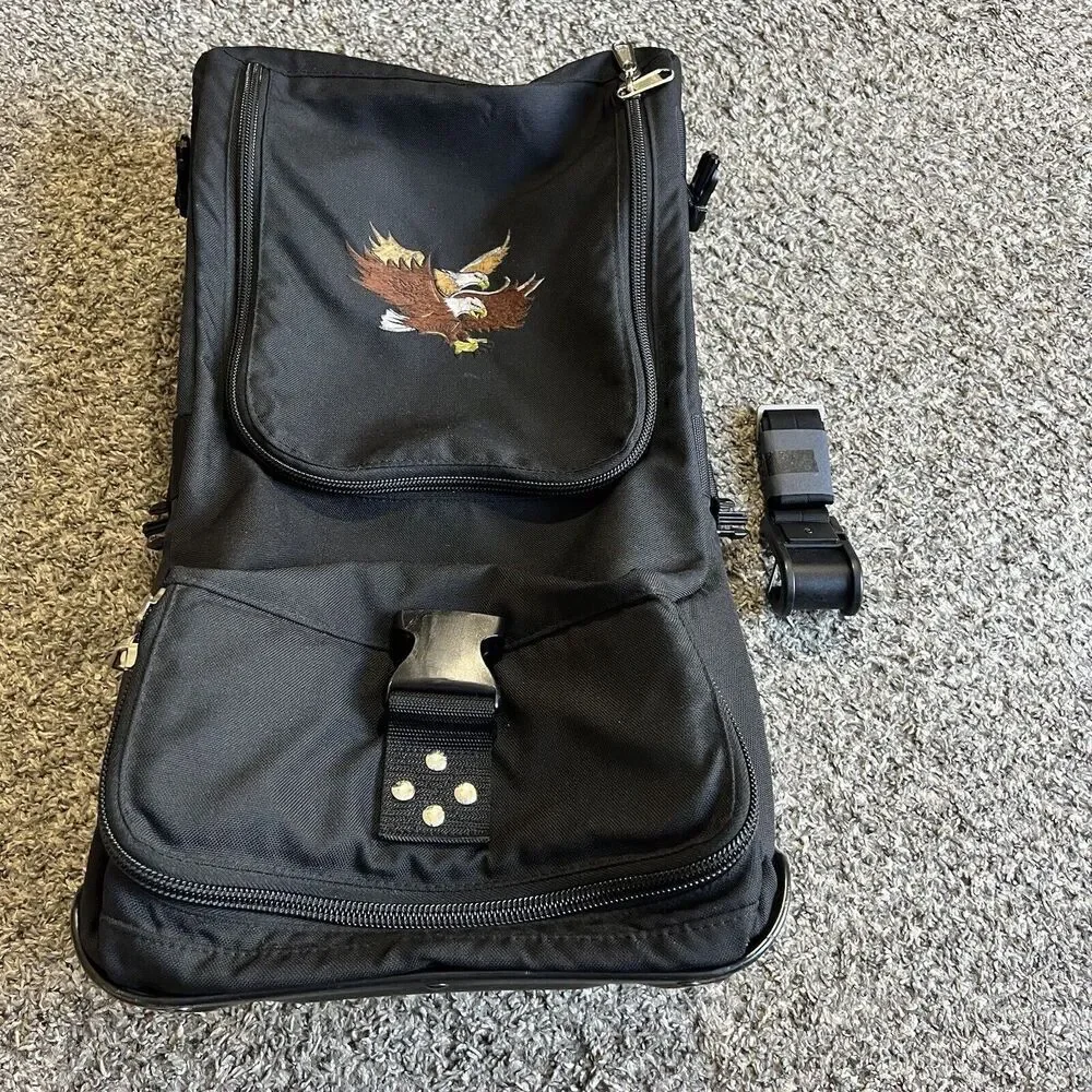 Club Glove Cordura Bag Wheeled Carry On Luggage Bag 24” Black Travel
